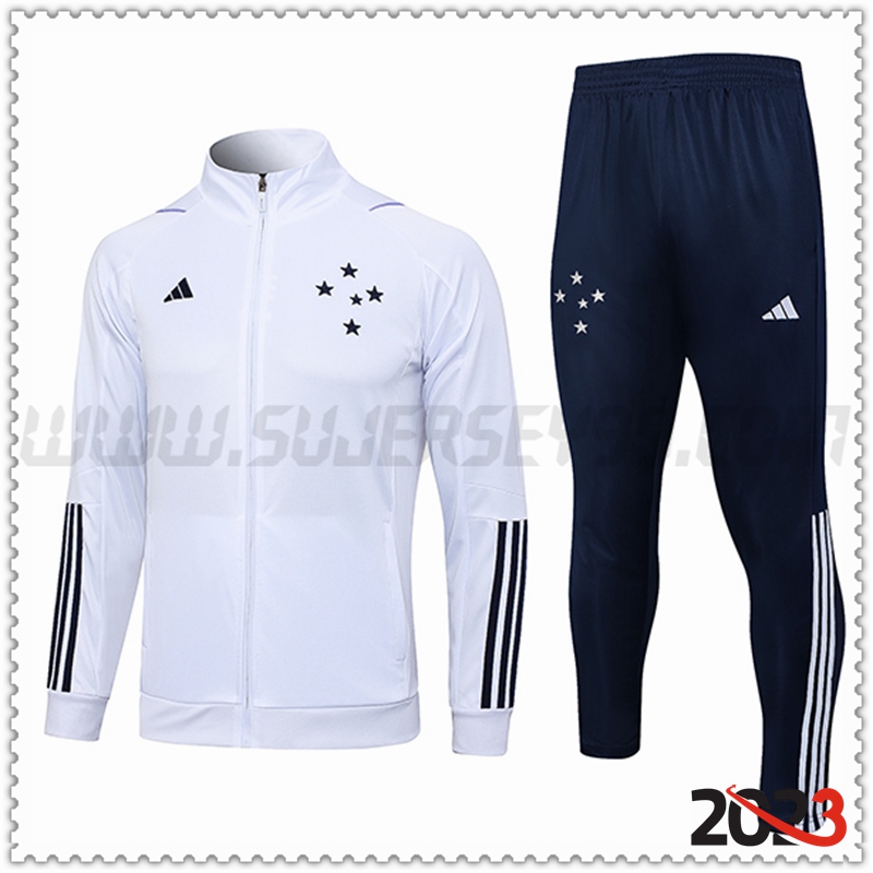Chaqueta Chandal Futbol Cruzeiro EC Blanco 2023 2024