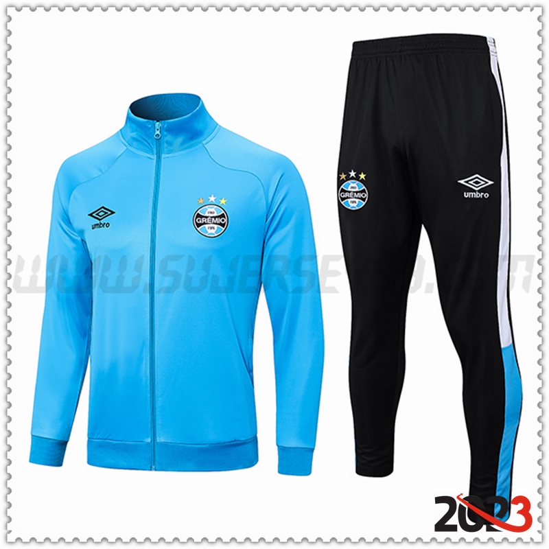 Chaqueta Chandal Futbol Gremio Azul Claro 2023 2024