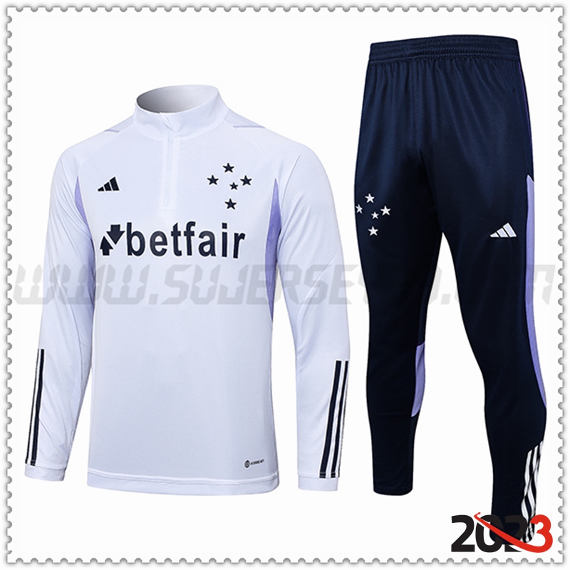 Chandal Futbol Cruzeiro EC Blanco 2023 2024