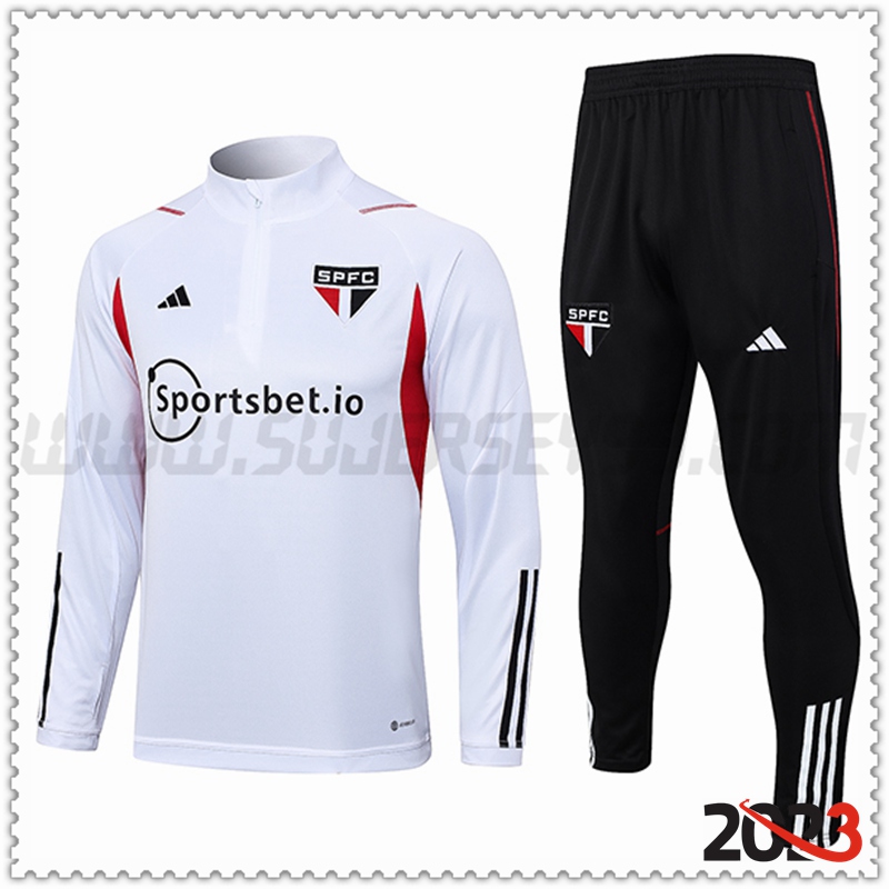 Chandal Futbol Sao Paulo FC Blanco 2023 2024