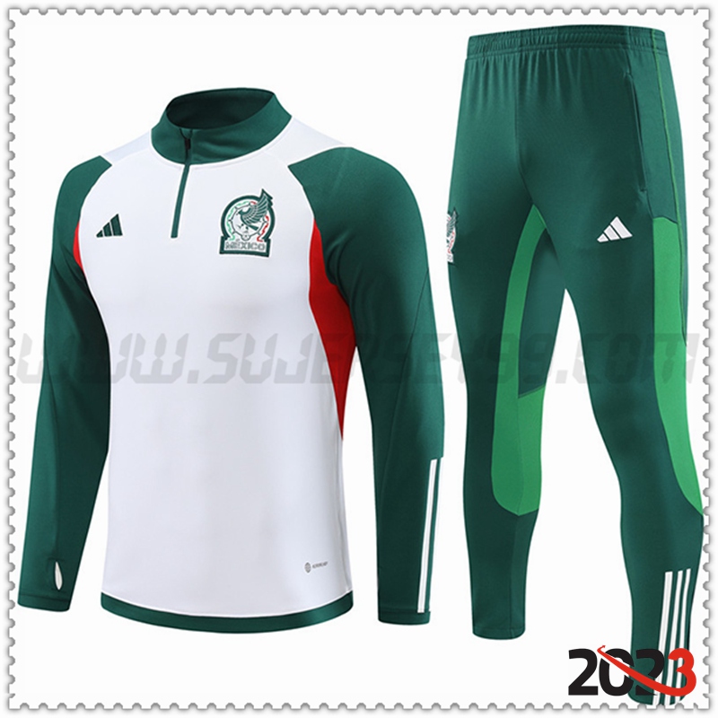 Chandal Futbol México Blanco 2023 2024
