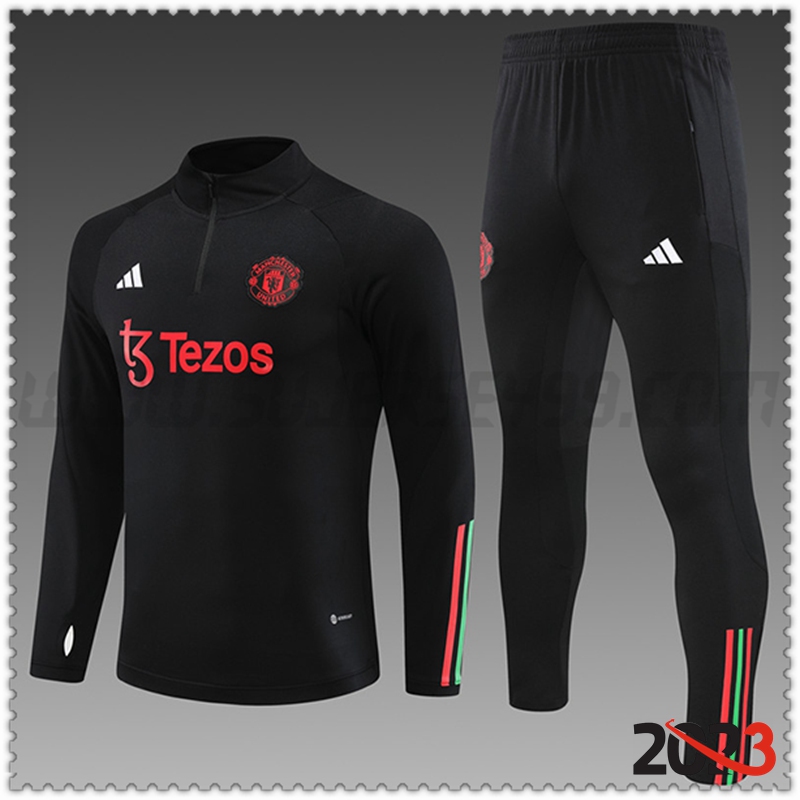 Chandal Futbol Manchester United Ninos Negro 2023 2024