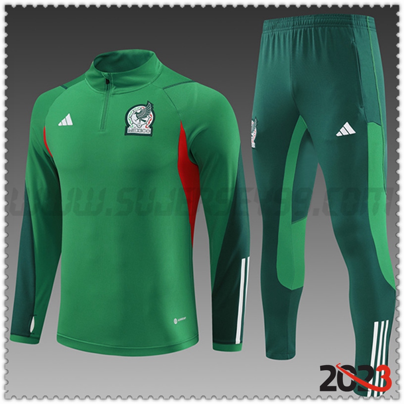 Chandal Futbol México Ninos Verde 2023 2024