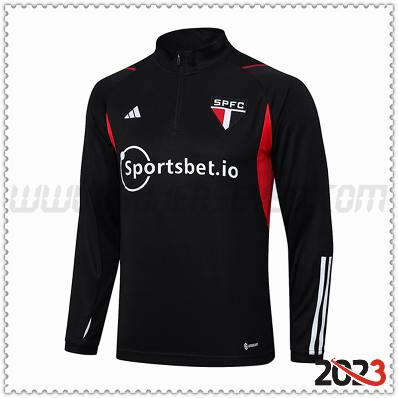 Sudadera Entrenamiento Sao Paulo FC Negro 2023 2024