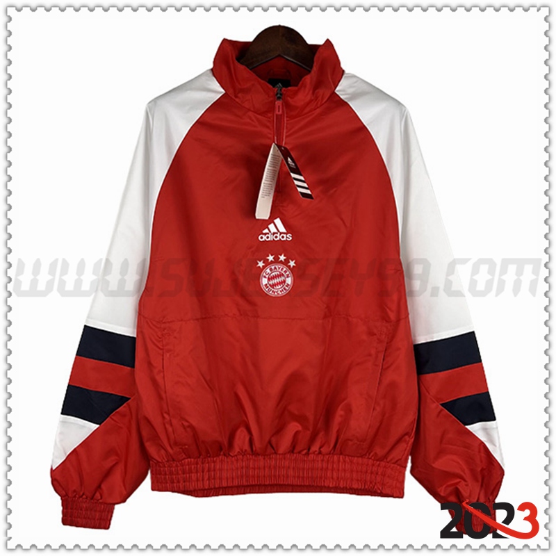 Rompevientos Bayern Munich Rojo 2023 2024