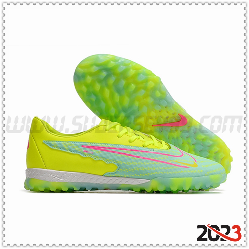 Nike Botas De Fútbol Phantom GX Academy TF Verde/Amarillo