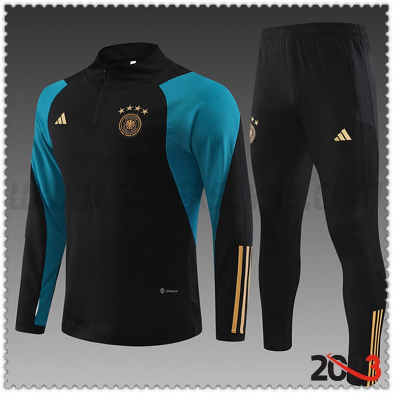 Chandal Futbol Alemania Ninos Negro 2023 2024