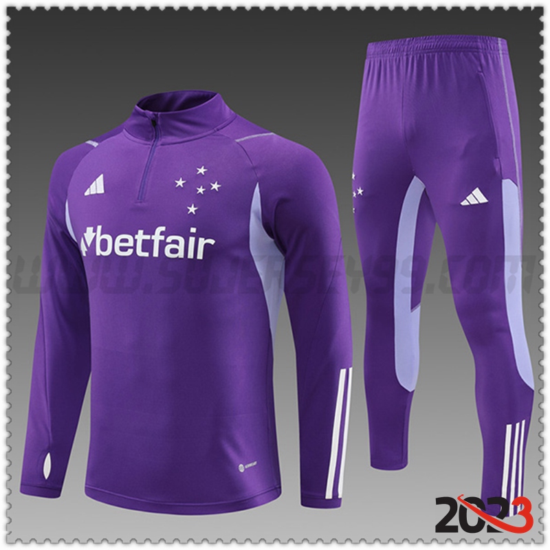 Chandal Futbol Cruzeiro EC Ninos Violeta 2023 2024