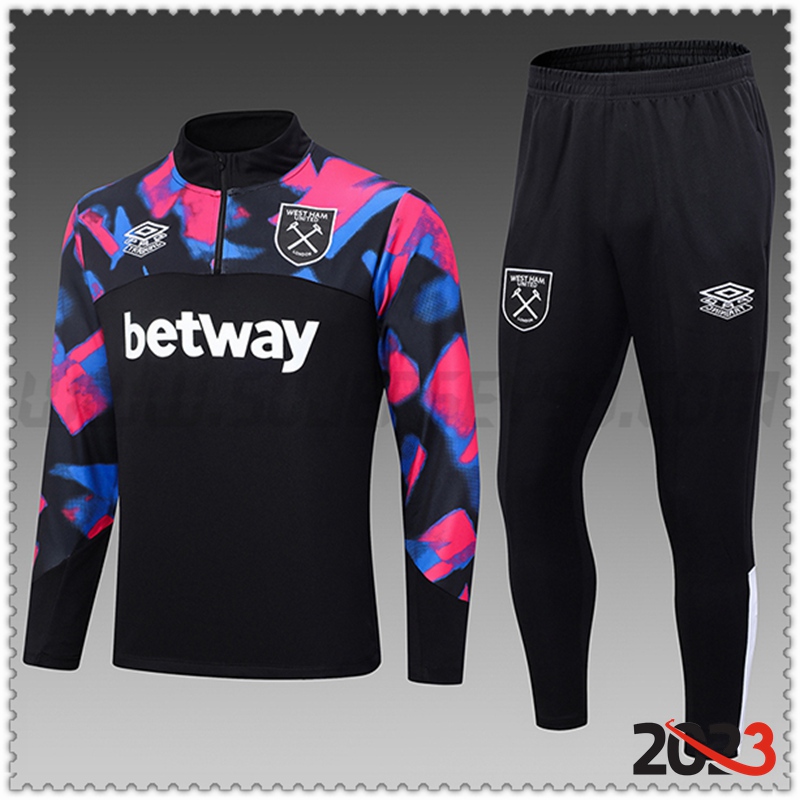 Chandal Futbol West Ham Ninos Negro 2023 2024