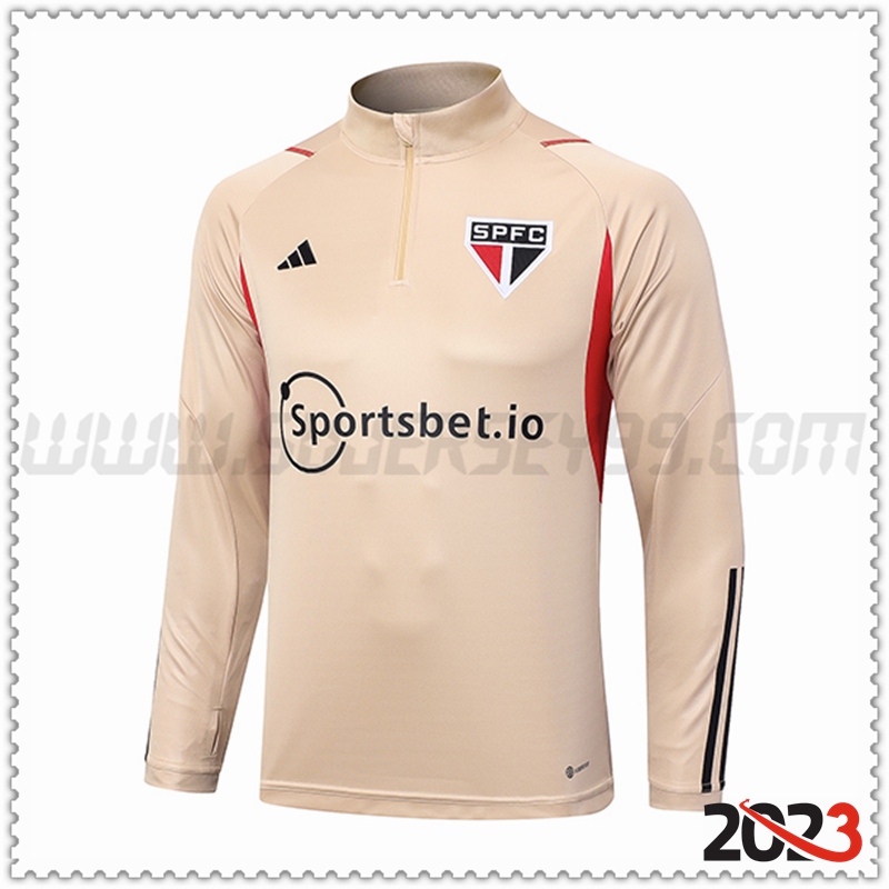Sudadera Entrenamiento Sao Paulo FC Amarillo 2023 2024