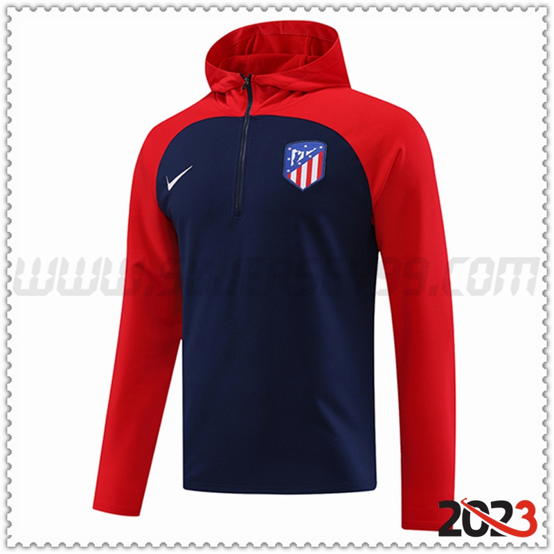 Sudadera Entrenamiento Capucha Atletico Madrid Azul marino 2023 2024
