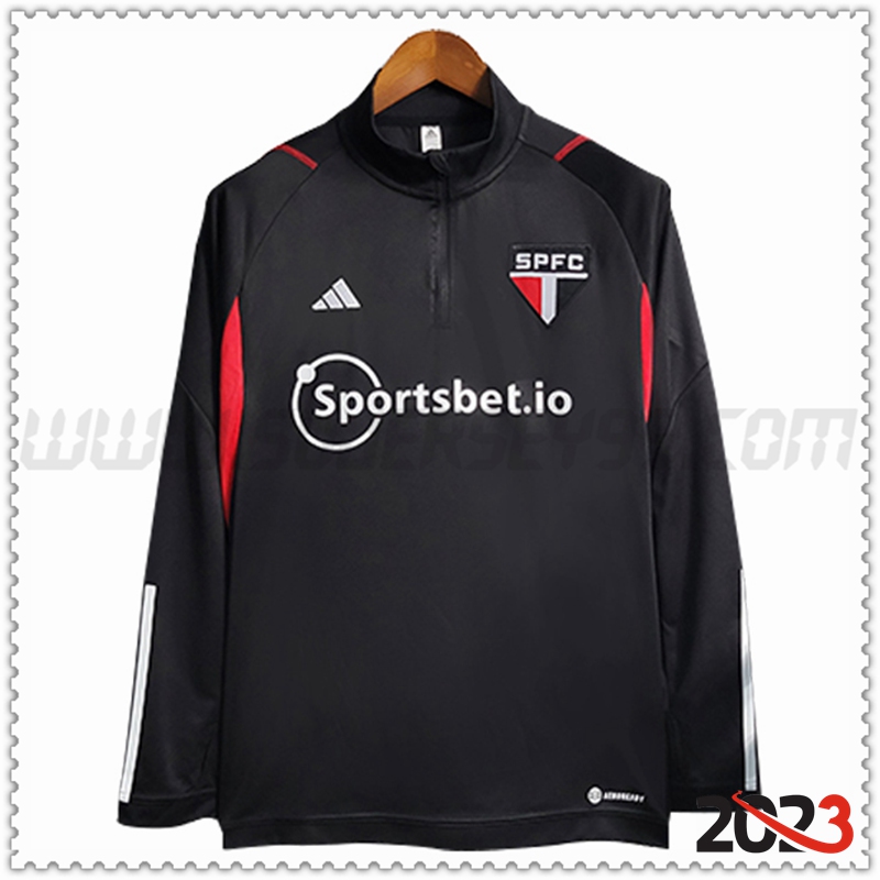Sudadera Entrenamiento Sao Paulo FC Negro 2023 2024 -02