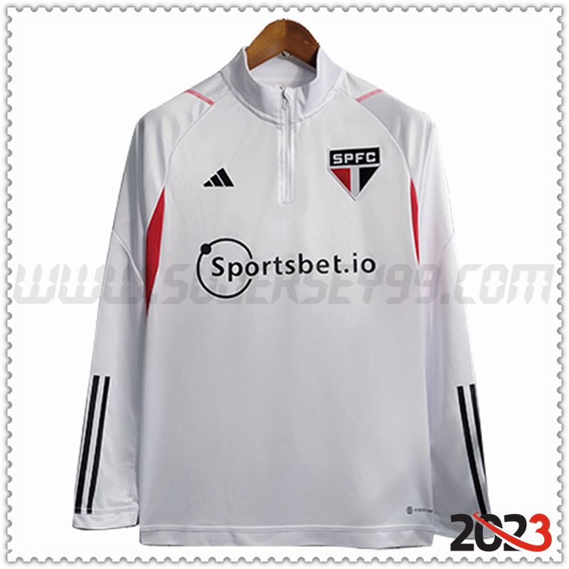 Sudadera Entrenamiento Sao Paulo FC Blanco 2023 2024 -02