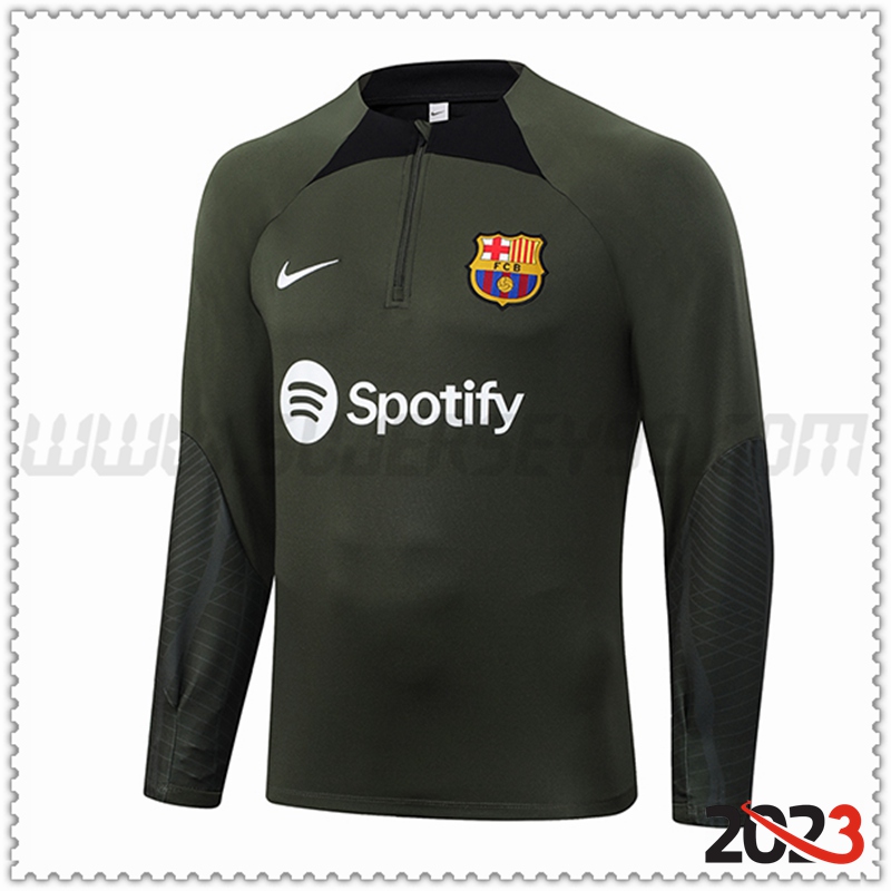 Sudadera Entrenamiento FC Barcelona Verde 2023 2024