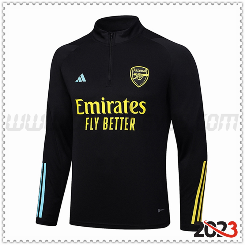 Sudadera Entrenamiento Arsenal Negro 2023 2024