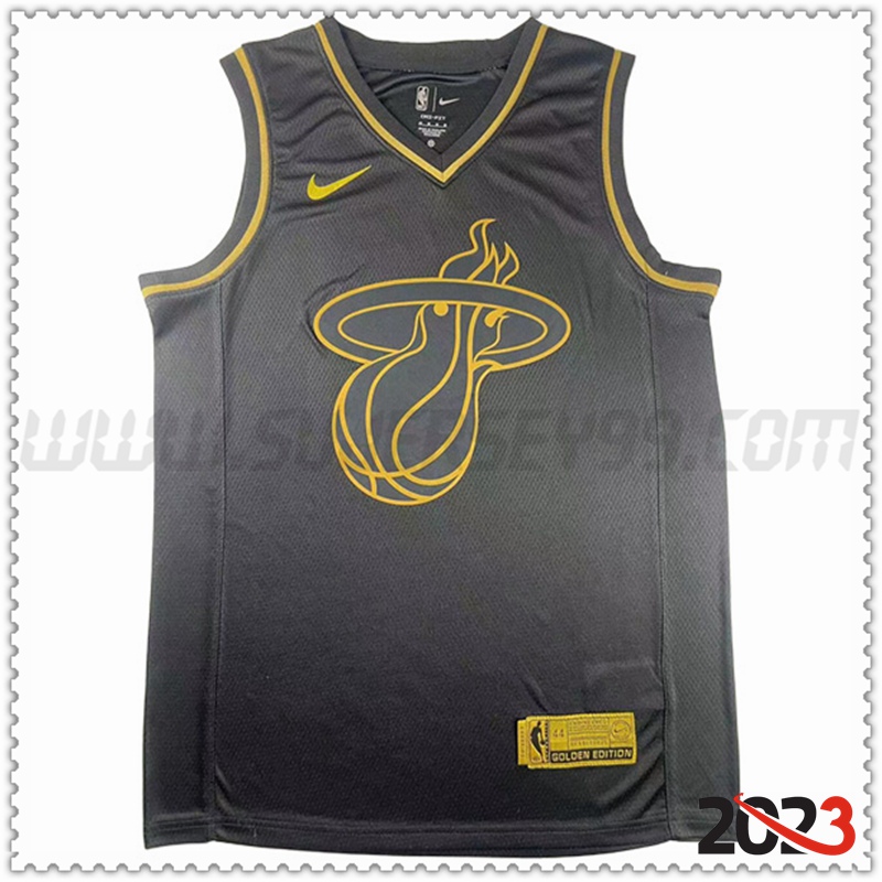 Camisetas Miami Heat (WADE #3) 2023/24 Negro