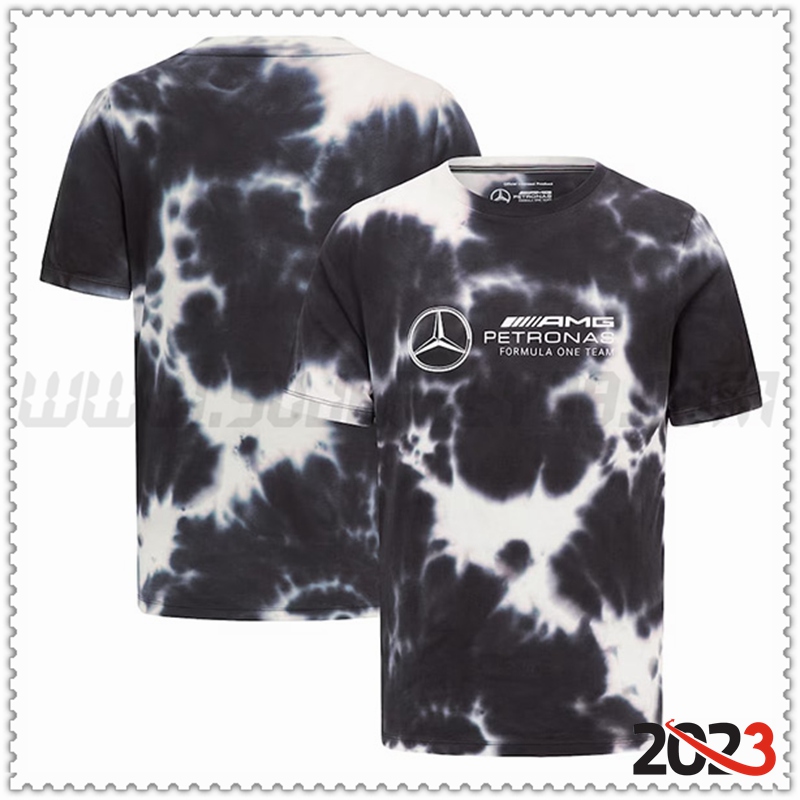 Camiseta de manga corta F1 Mercedes Benz Team Negro/Blanco 2023