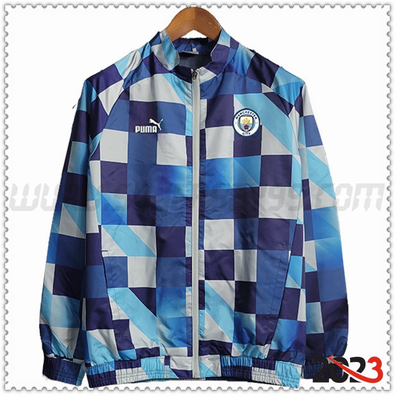 Rompevientos Manchester City Azul/Blanco 2023 2024