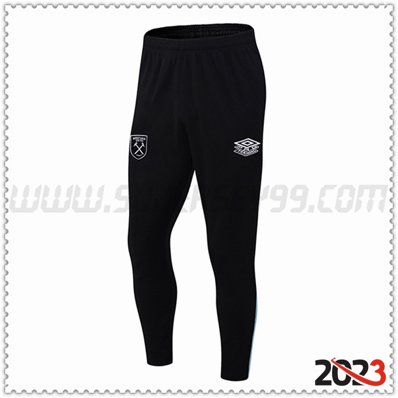 Pantalones Entrenamiento West Ham Negro 2023 2024