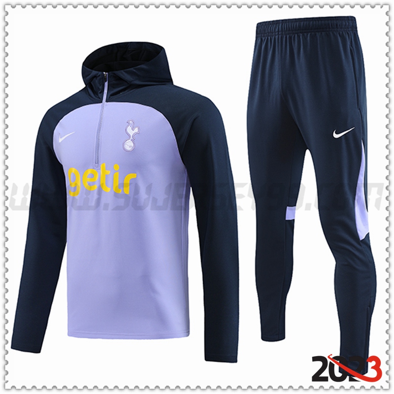 Chaqueta Con Capucha Chandal Tottenham Hotspur Violeta 2023 2024