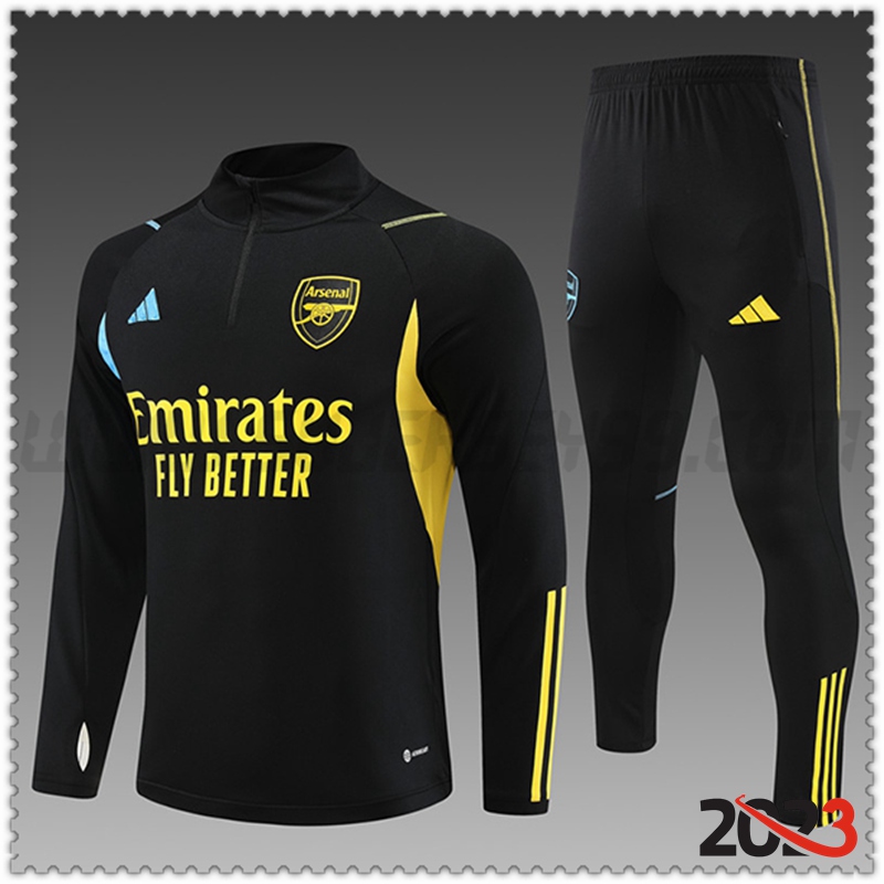 Chandal Futbol Arsenal Ninos Negro 2023 2024 -02