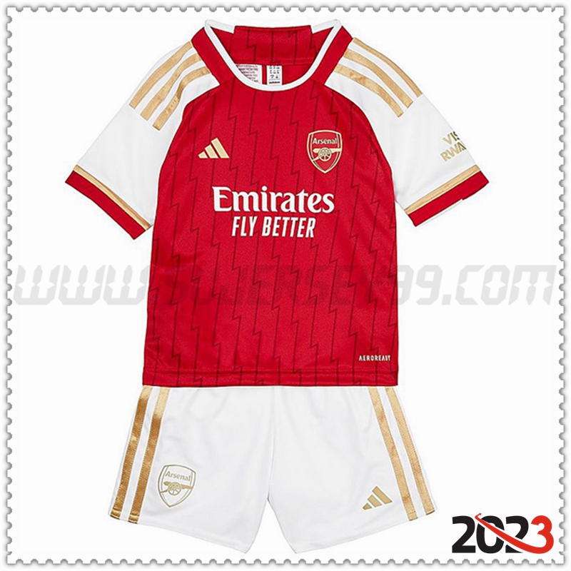 Primera Equipacion del Arsenal Ninos 2023 2024
