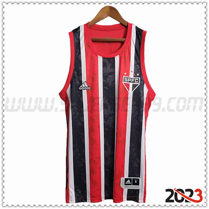 Chalecos De Futbol Sao Paulo FC Rojo/Negro 2023 2024