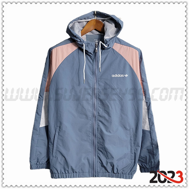 Rompevientos Adidas Gris Claro 2023 2024