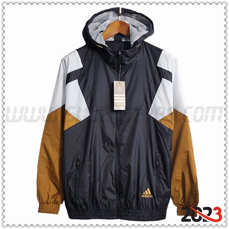 Rompevientos Adidas Negro/Marrón 2023 2024