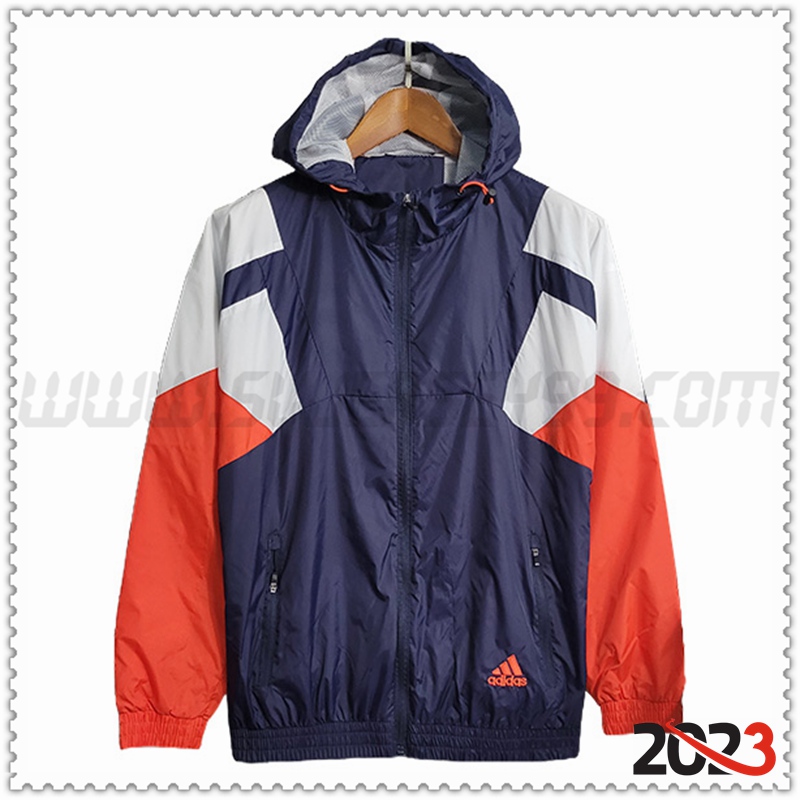 Rompevientos Adidas Azul/Rojo 2023 2024