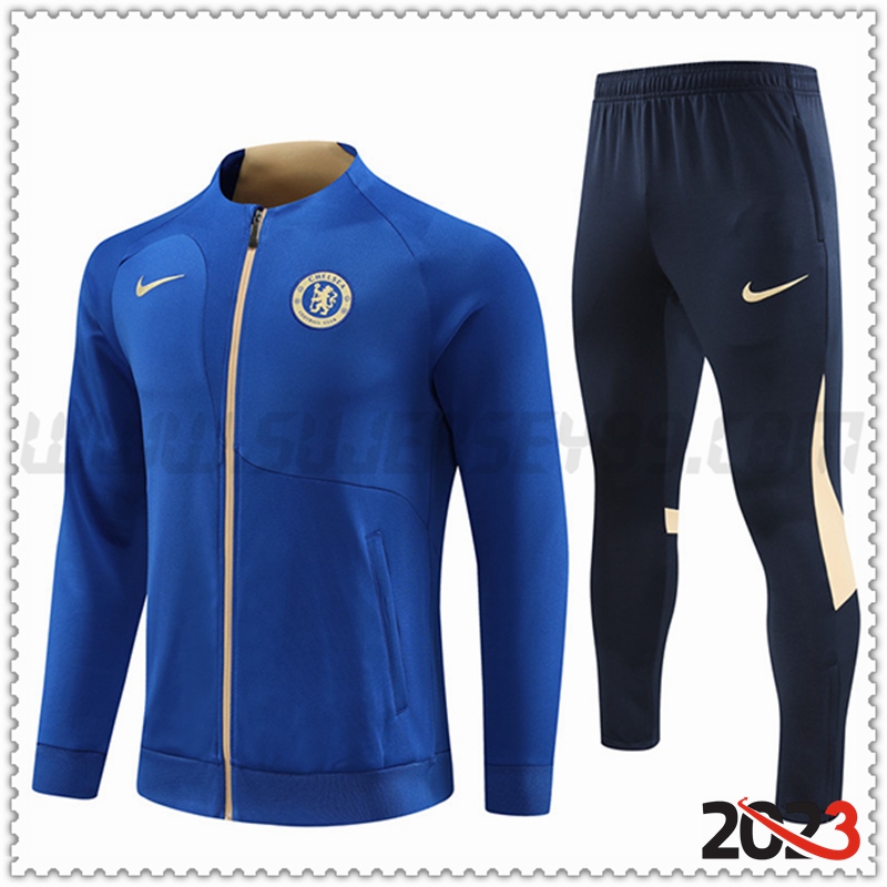 Chaqueta Chandal Futbol FC Chelsea Azul 2023 2024 -02