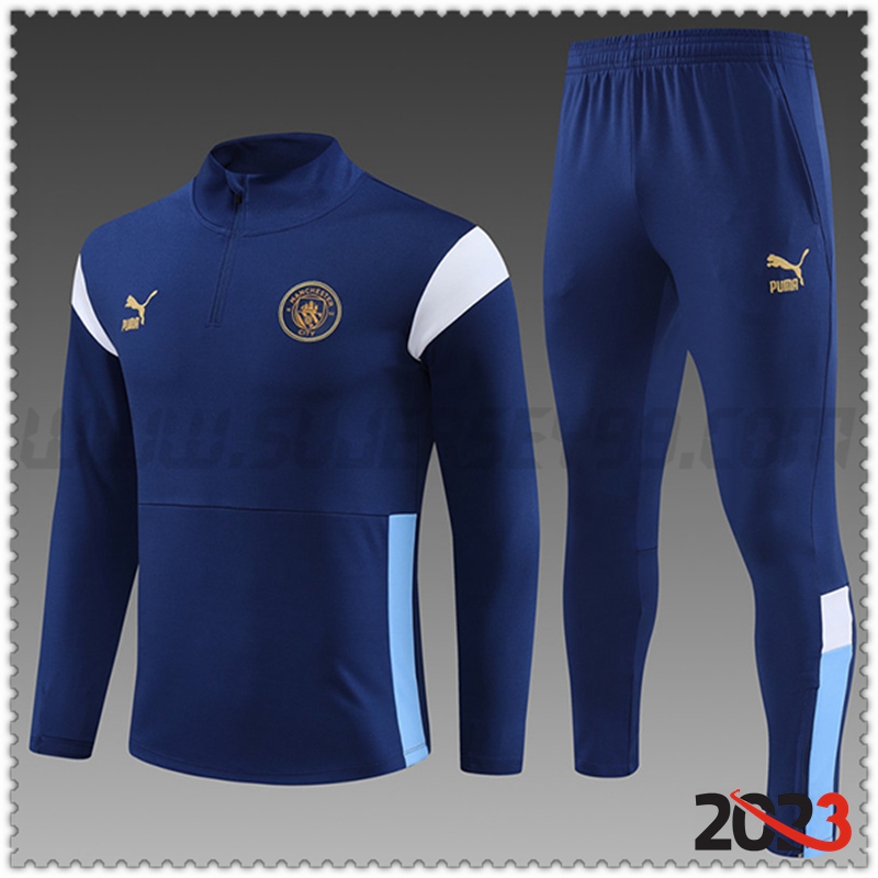 Chandal Futbol Manchester City Ninos Azul marino 2023 2024