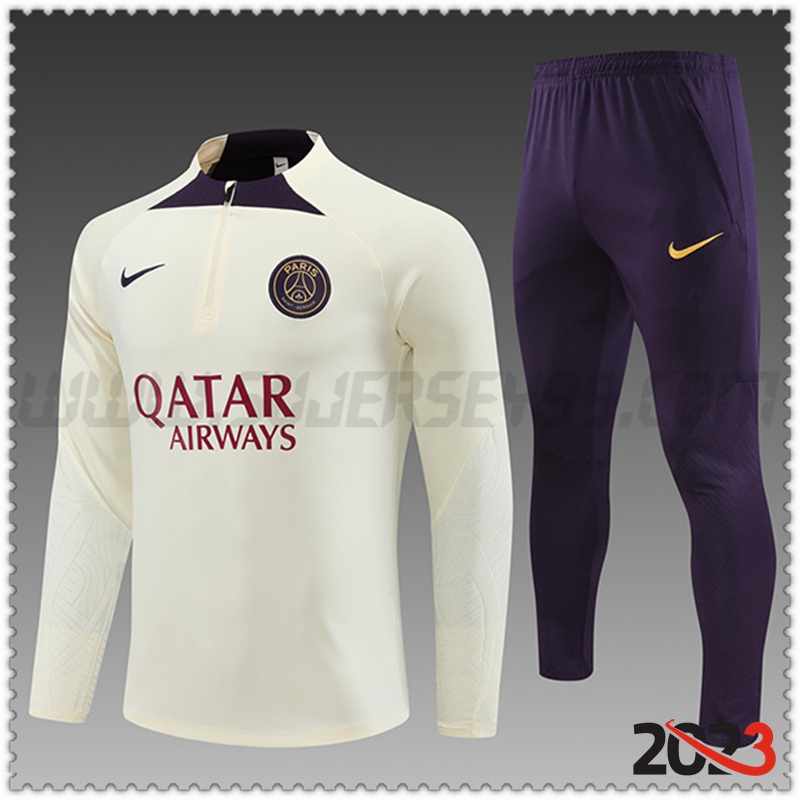 Chandal Futbol PSG Ninos Blanco 2023 2024 -02