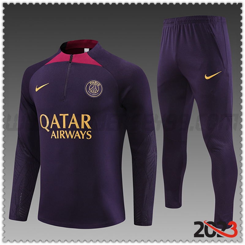 Chandal Futbol PSG Ninos Violeta 2023 2024 -02
