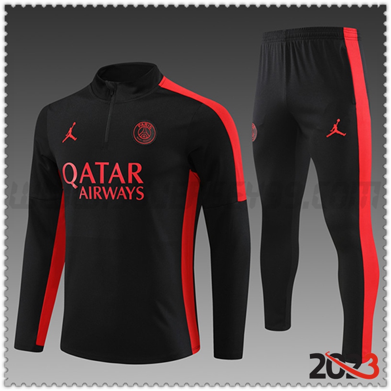 Chandal Futbol PSG Ninos Negro 2023 2024 -03