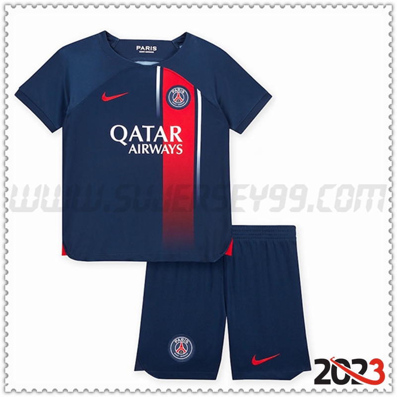 Primera Nuevo Equipacion del PSG Ninos 2023 2024