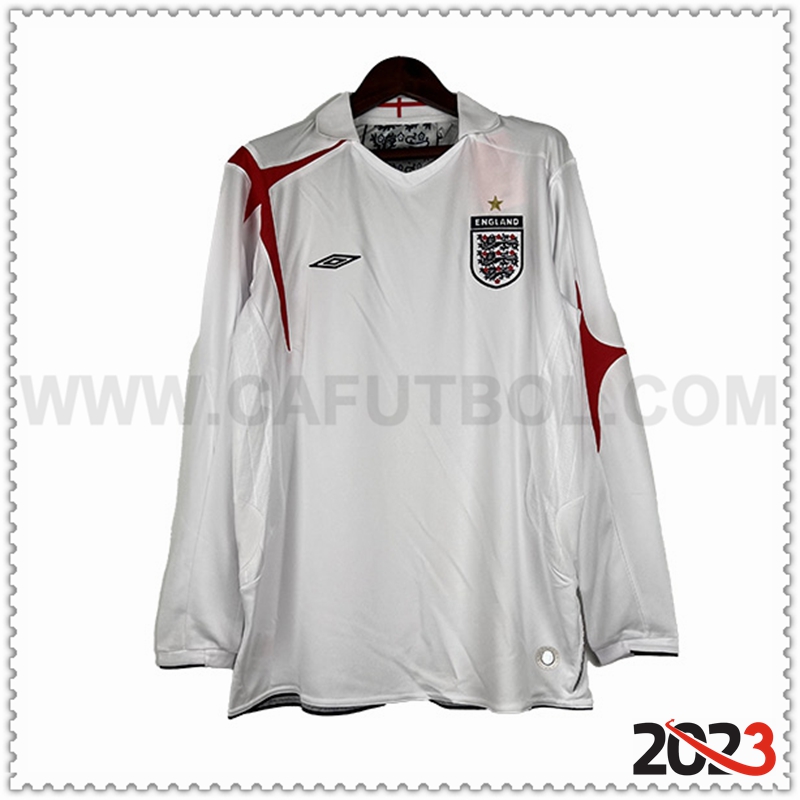 Primera Camiseta Retro Inglaterra Manga larga 2006/2007