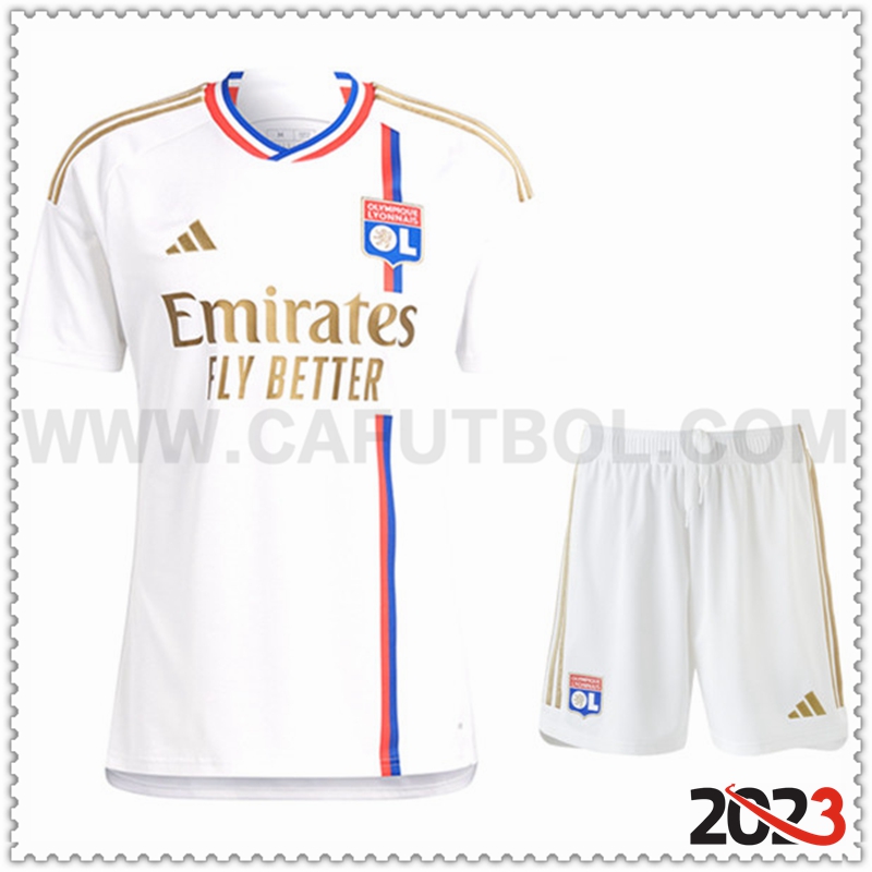 Primera Equipacion del Lyon OL + Pantalones Cortos 2023 2024
