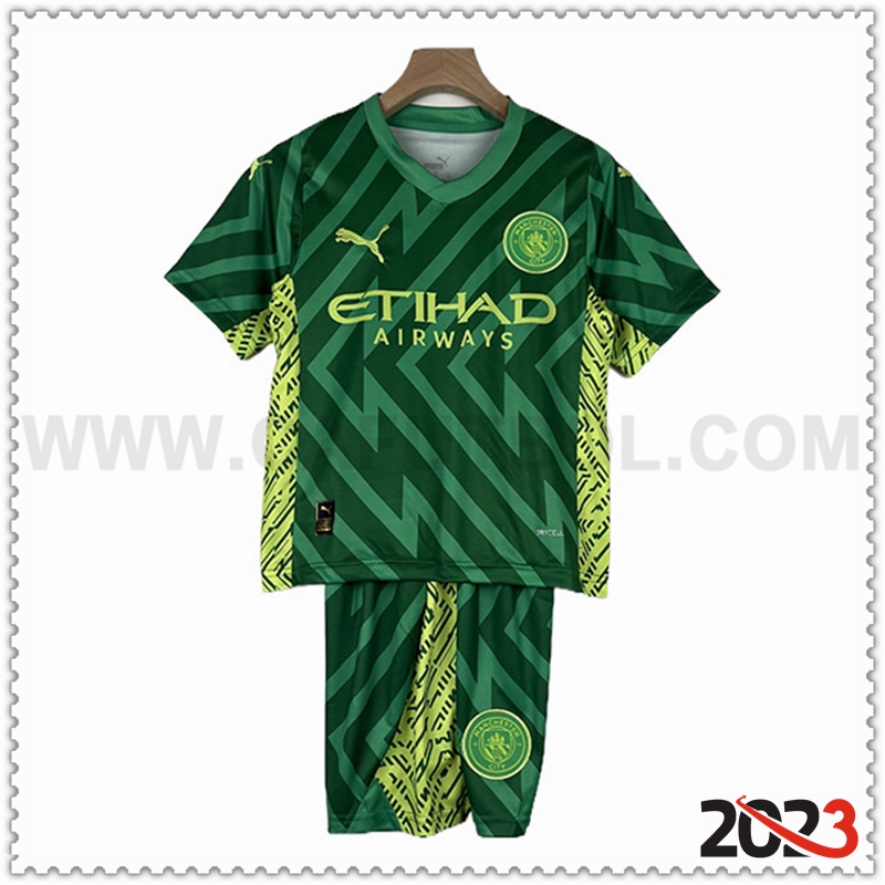 Equipacion del Portero Manchester City Ninos 2023 2024