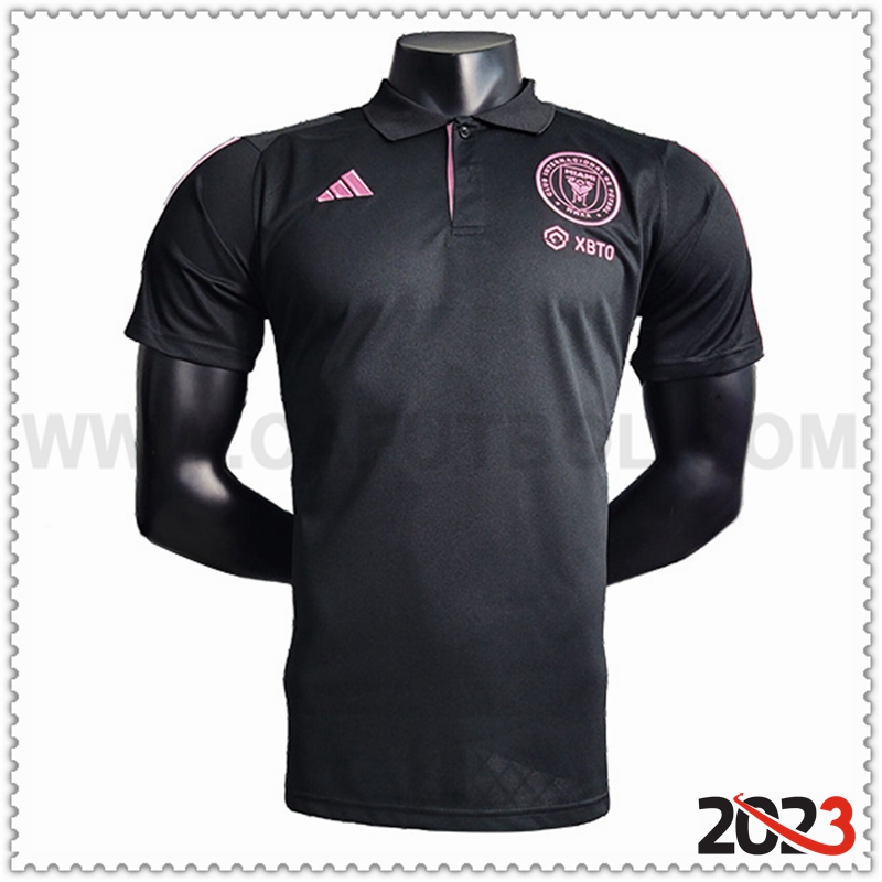 Camiseta Polo Miami Negro 2023 2024