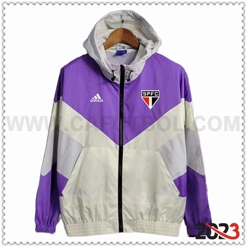 Rompevientos Sao Paulo FC Violeta/Gris 2023 2024