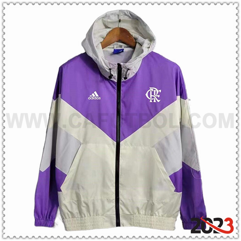 Rompevientos Flamengo Violeta/Gris 2023 2024