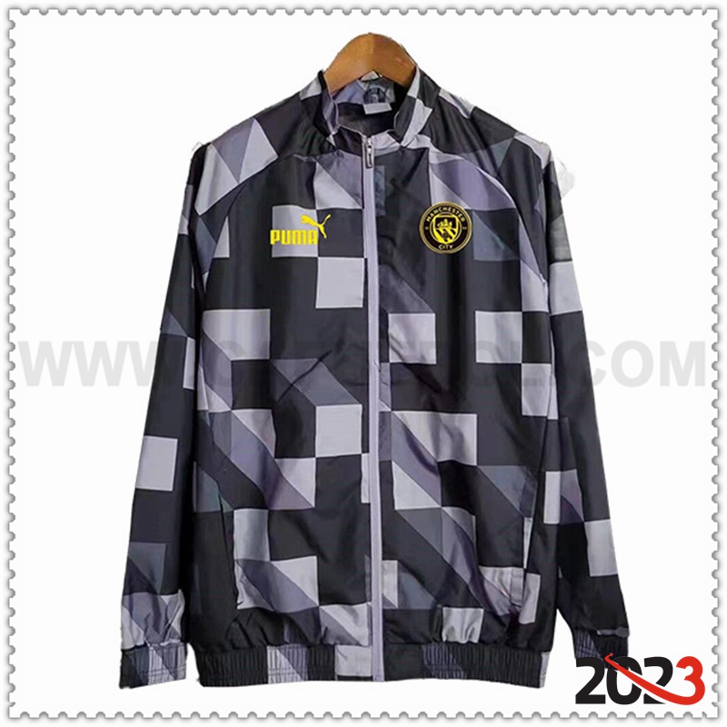 Rompevientos Manchester City Negro/Gris 2023 2024