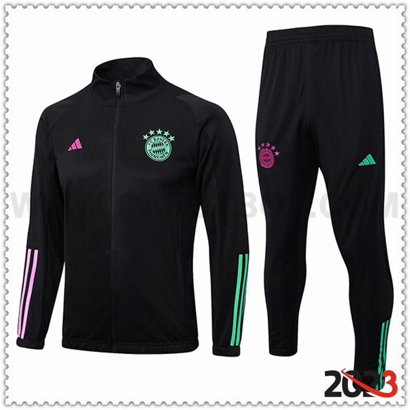 Chaqueta Chandal Futbol Bayern Munich Negro 2023 2024