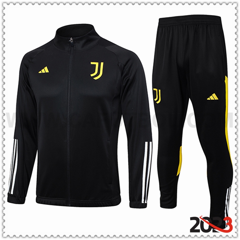 Chaqueta Chandal Futbol Juventus Negro 2023 2024