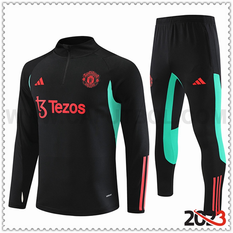 Chandal Futbol Manchester United Negro 2023 2024 -03