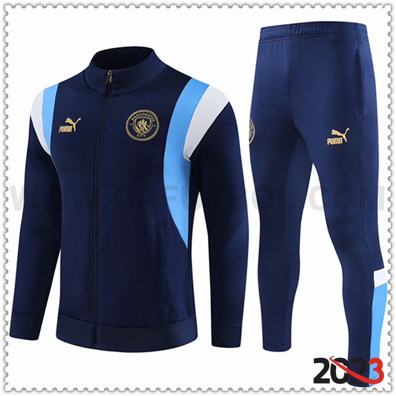 Chaqueta Chandal Futbol Manchester City Azul marino 2023 2024