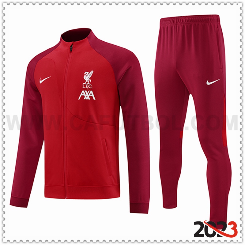 Chaqueta Chandal Futbol FC Liverpool Rojo 2023 2024