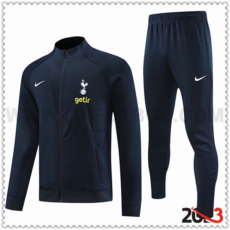 Chaqueta Chandal Futbol Tottenham Hotspur Azul marino 2023 2024