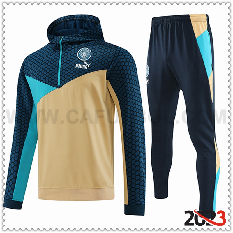 Chaqueta Con Capucha Chandal Manchester City Marrón 2023 2024